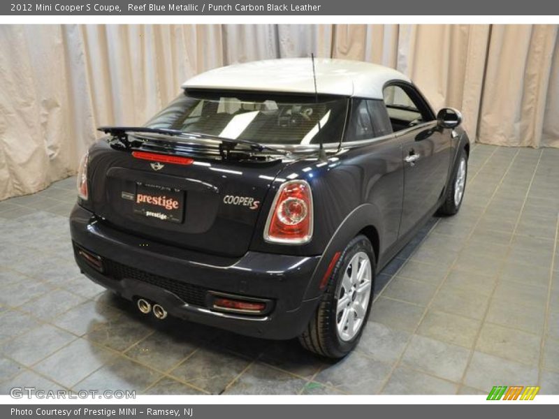 Reef Blue Metallic / Punch Carbon Black Leather 2012 Mini Cooper S Coupe