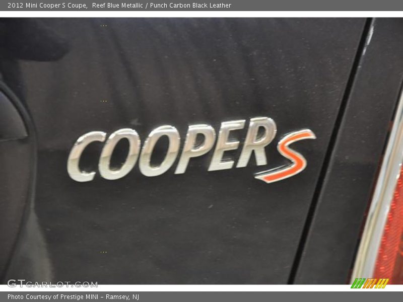Reef Blue Metallic / Punch Carbon Black Leather 2012 Mini Cooper S Coupe