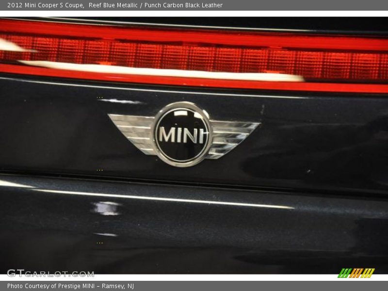 Reef Blue Metallic / Punch Carbon Black Leather 2012 Mini Cooper S Coupe