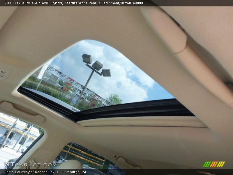 Sunroof of 2010 RX 450h AWD Hybrid