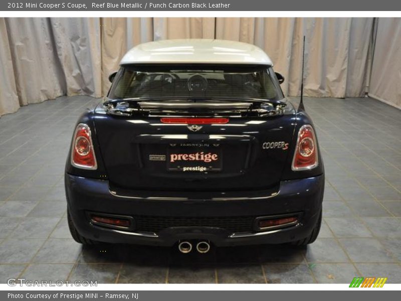 Reef Blue Metallic / Punch Carbon Black Leather 2012 Mini Cooper S Coupe