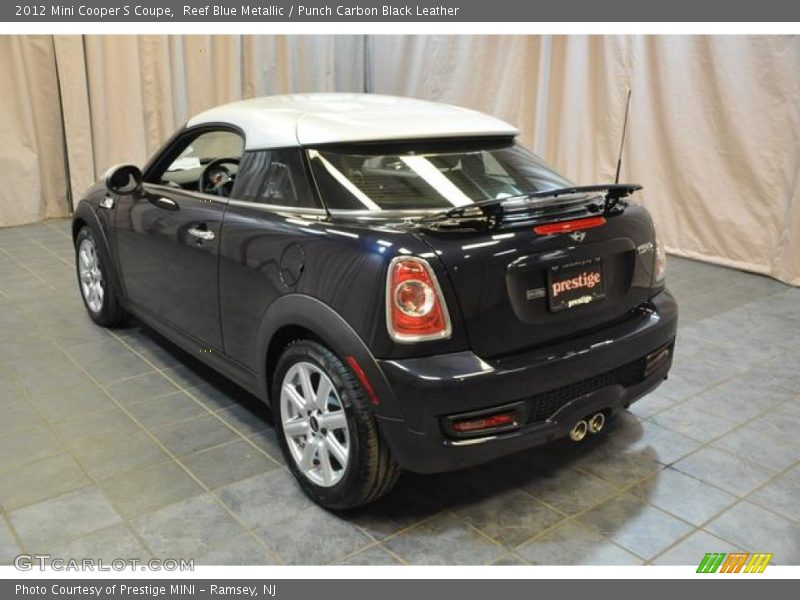 Reef Blue Metallic / Punch Carbon Black Leather 2012 Mini Cooper S Coupe