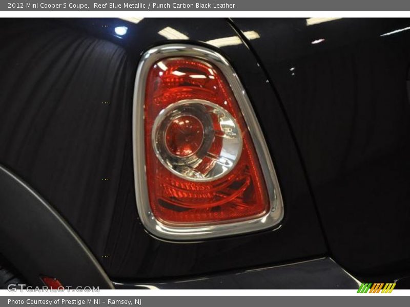 Reef Blue Metallic / Punch Carbon Black Leather 2012 Mini Cooper S Coupe
