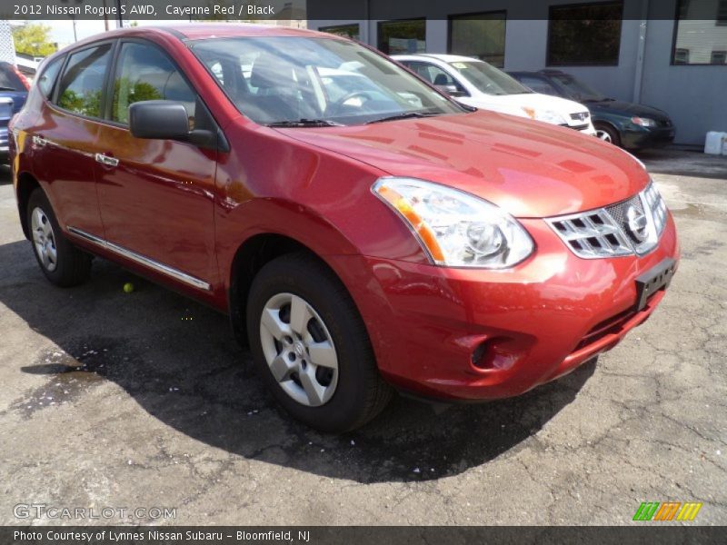 Cayenne Red / Black 2012 Nissan Rogue S AWD