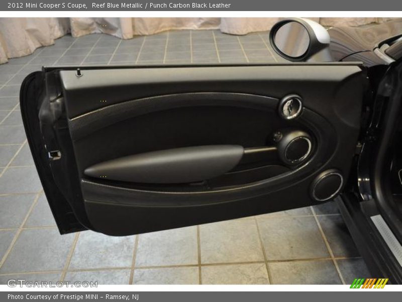 Reef Blue Metallic / Punch Carbon Black Leather 2012 Mini Cooper S Coupe