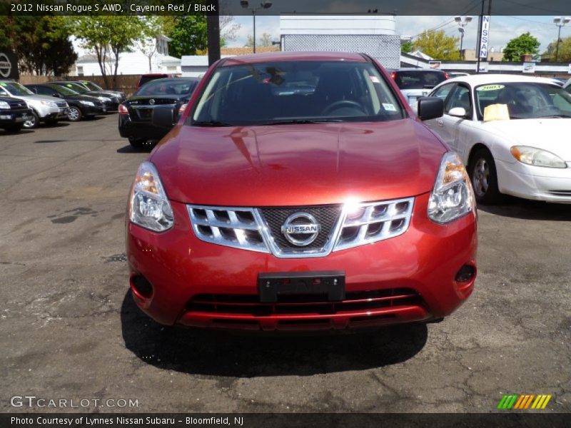 Cayenne Red / Black 2012 Nissan Rogue S AWD