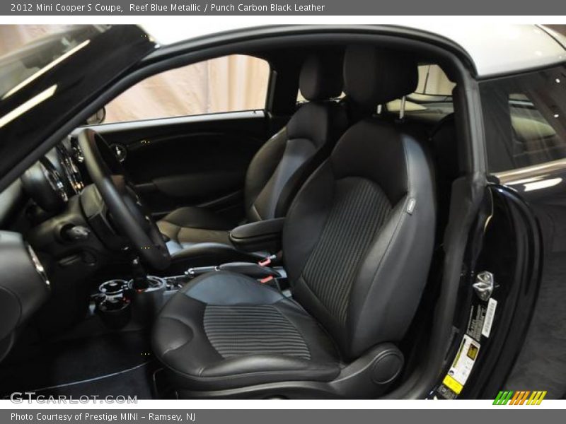 Reef Blue Metallic / Punch Carbon Black Leather 2012 Mini Cooper S Coupe