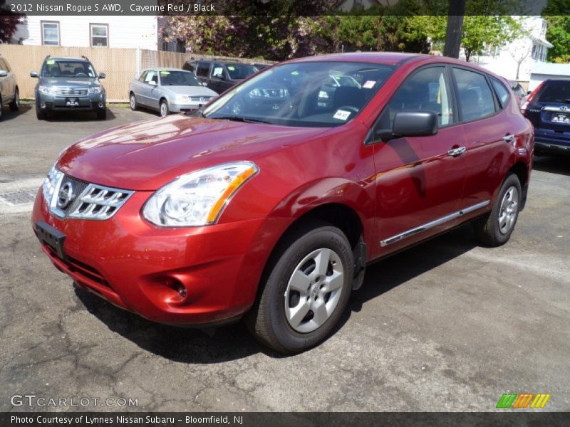 Cayenne Red / Black 2012 Nissan Rogue S AWD