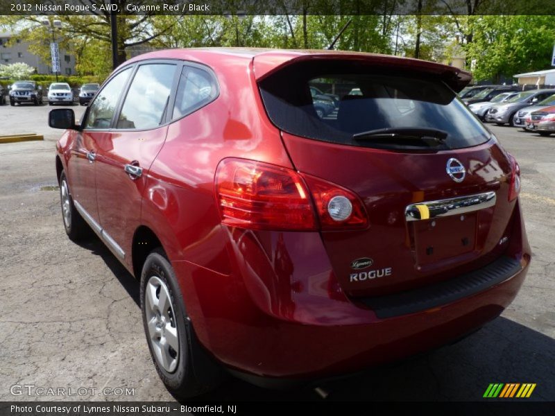 Cayenne Red / Black 2012 Nissan Rogue S AWD