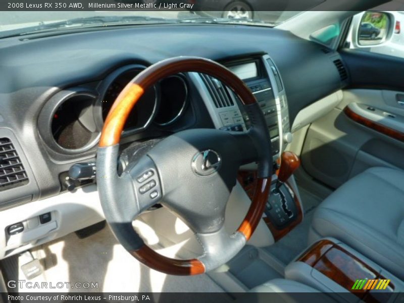 Millenium Silver Metallic / Light Gray 2008 Lexus RX 350 AWD