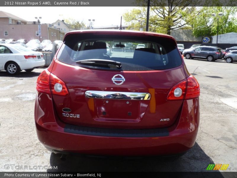 Cayenne Red / Black 2012 Nissan Rogue S AWD