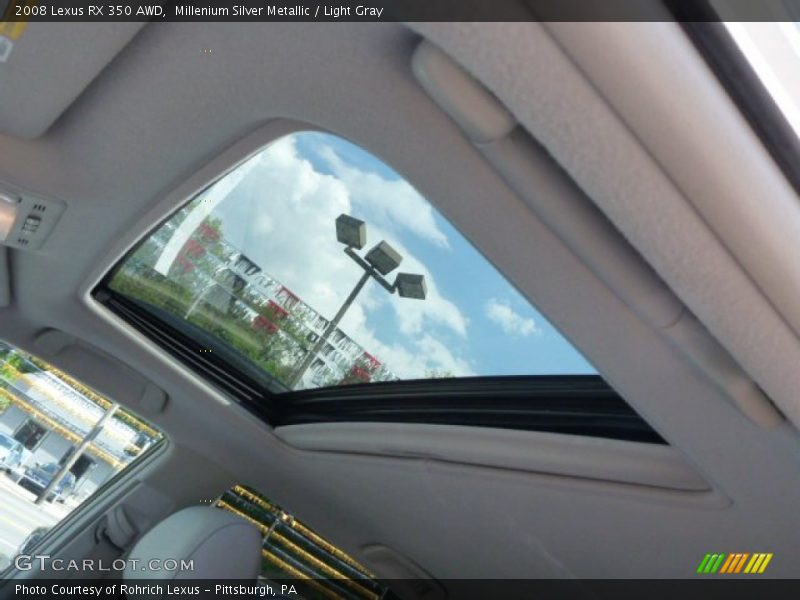 Millenium Silver Metallic / Light Gray 2008 Lexus RX 350 AWD