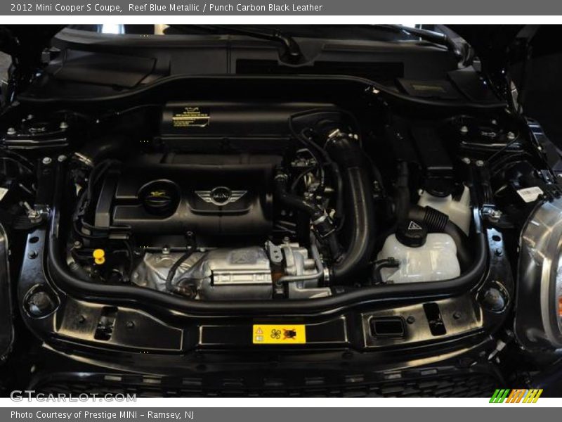 Reef Blue Metallic / Punch Carbon Black Leather 2012 Mini Cooper S Coupe