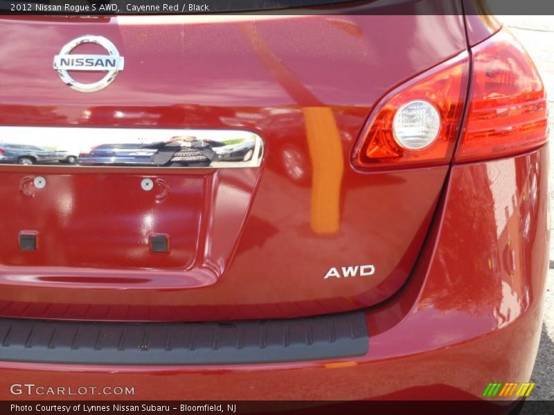 Cayenne Red / Black 2012 Nissan Rogue S AWD