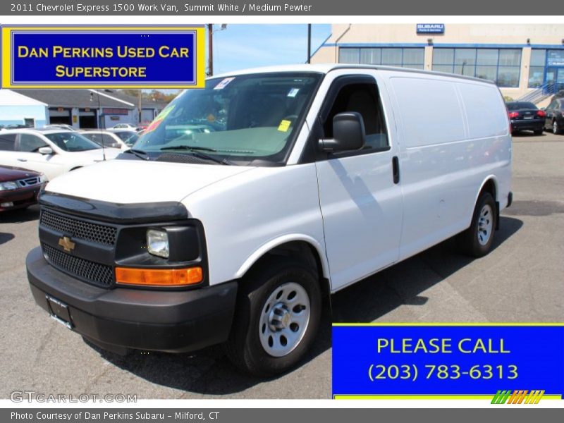 Summit White / Medium Pewter 2011 Chevrolet Express 1500 Work Van