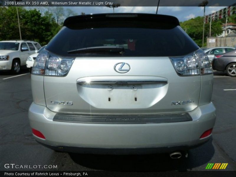 Millenium Silver Metallic / Light Gray 2008 Lexus RX 350 AWD