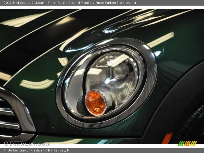 British Racing Green II Metallic / Punch Carbon Black Leather 2012 Mini Cooper Clubman