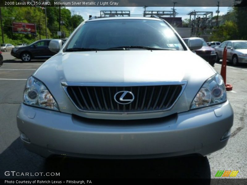 Millenium Silver Metallic / Light Gray 2008 Lexus RX 350 AWD