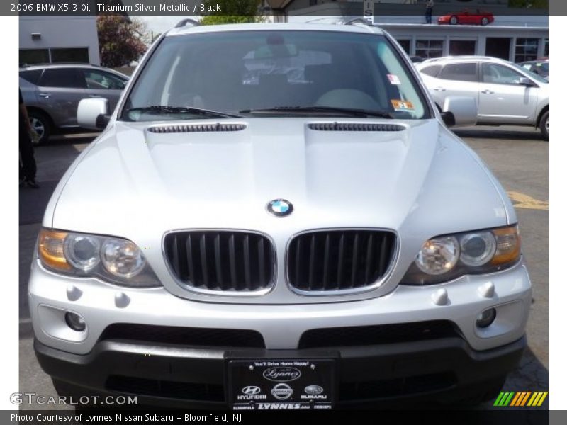 Titanium Silver Metallic / Black 2006 BMW X5 3.0i