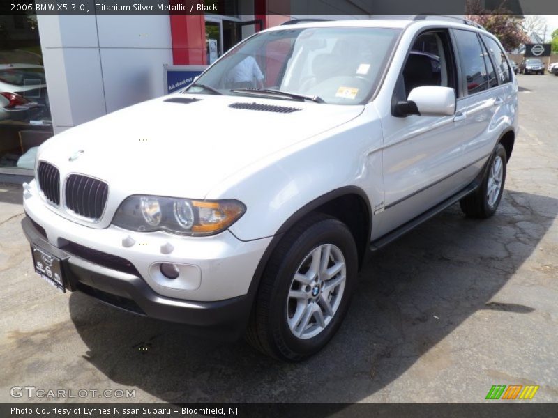 Titanium Silver Metallic / Black 2006 BMW X5 3.0i