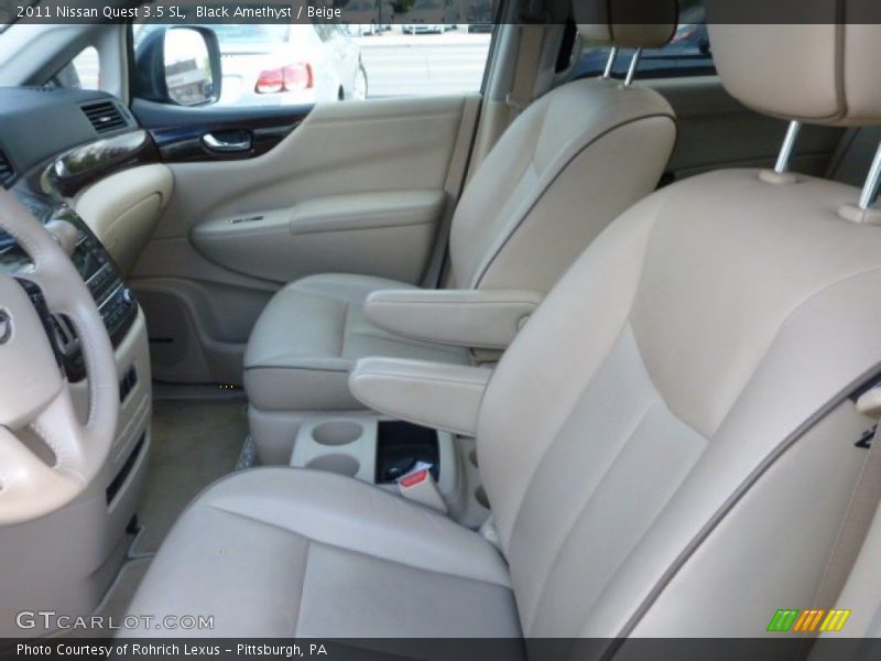 Black Amethyst / Beige 2011 Nissan Quest 3.5 SL