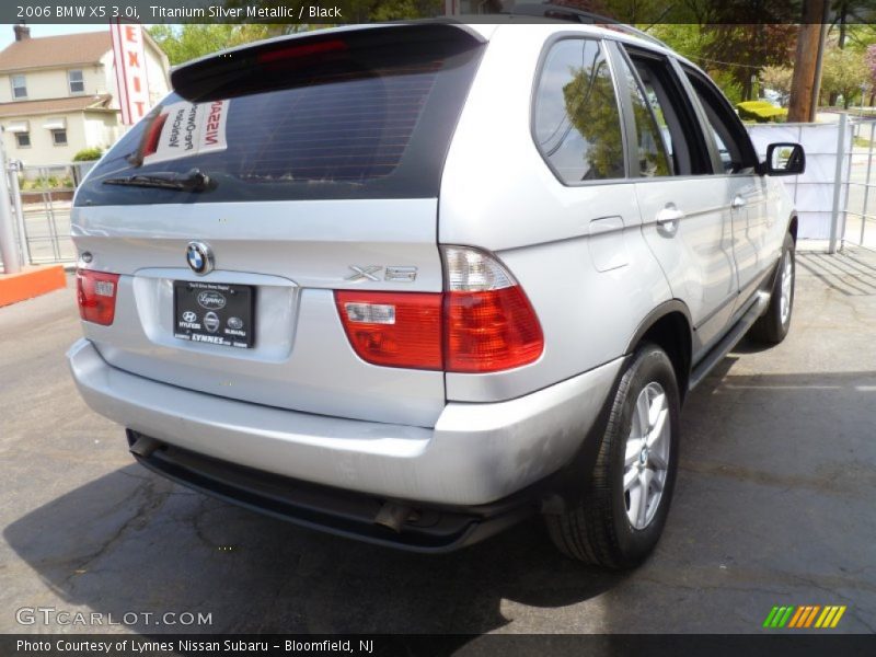 Titanium Silver Metallic / Black 2006 BMW X5 3.0i