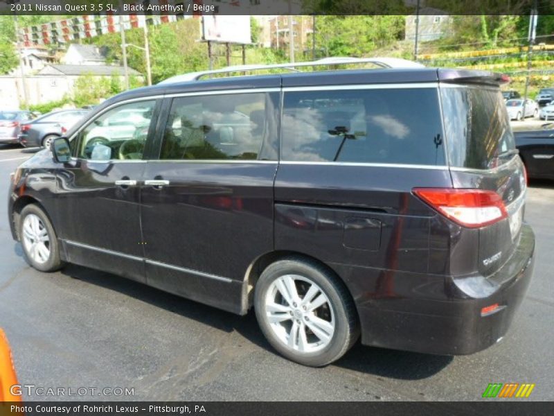 Black Amethyst / Beige 2011 Nissan Quest 3.5 SL