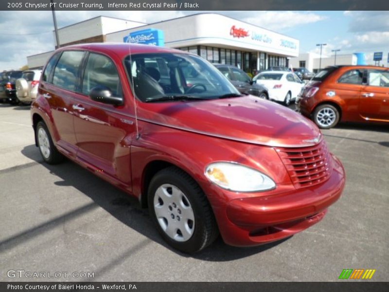 Inferno Red Crystal Pearl / Black 2005 Chrysler PT Cruiser Touring