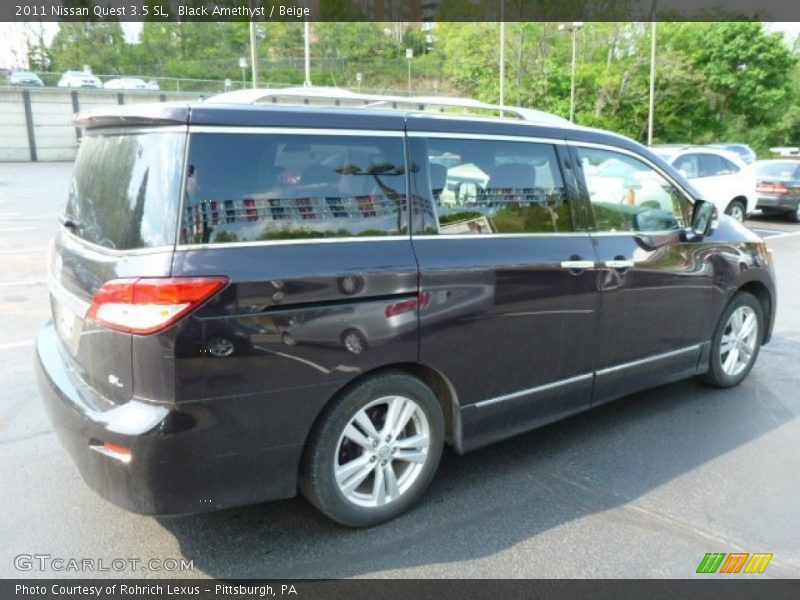 Black Amethyst / Beige 2011 Nissan Quest 3.5 SL