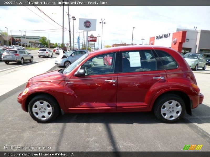 Inferno Red Crystal Pearl / Black 2005 Chrysler PT Cruiser Touring