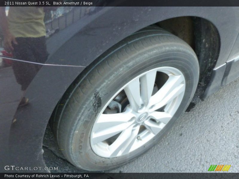 Black Amethyst / Beige 2011 Nissan Quest 3.5 SL