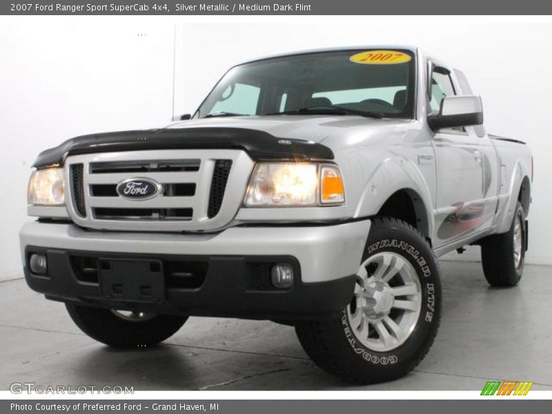 Silver Metallic / Medium Dark Flint 2007 Ford Ranger Sport SuperCab 4x4