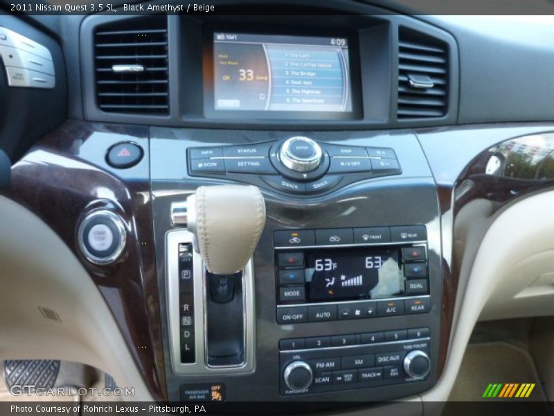 Black Amethyst / Beige 2011 Nissan Quest 3.5 SL