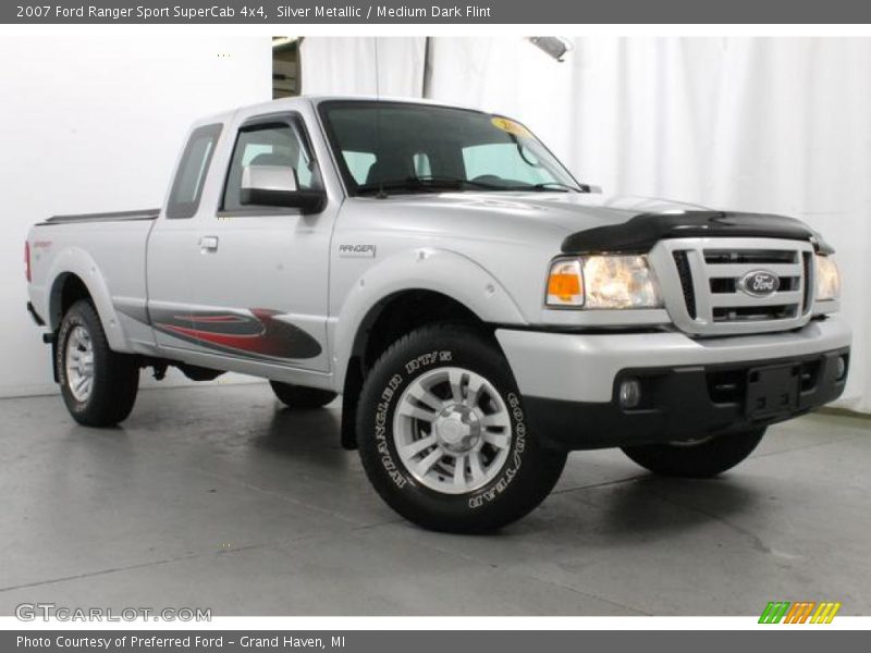 Silver Metallic / Medium Dark Flint 2007 Ford Ranger Sport SuperCab 4x4