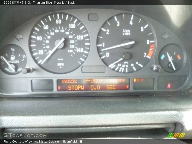Titanium Silver Metallic / Black 2006 BMW X5 3.0i