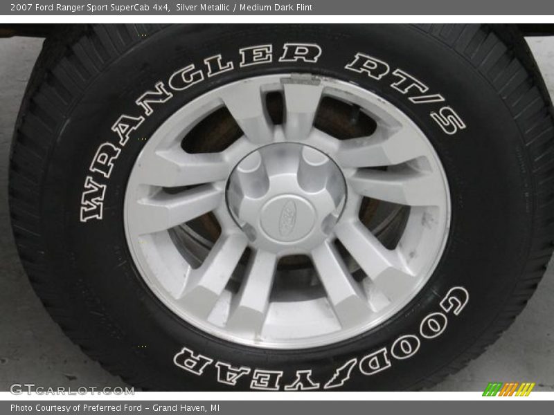 Silver Metallic / Medium Dark Flint 2007 Ford Ranger Sport SuperCab 4x4