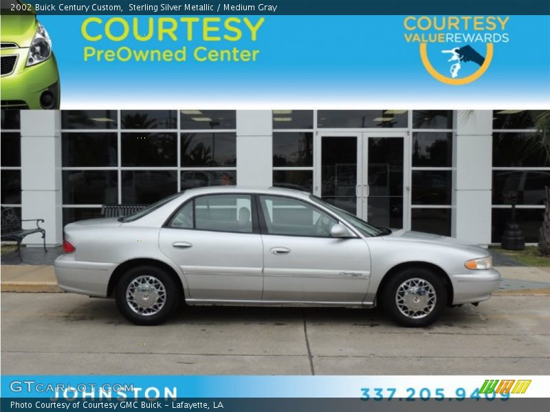 Sterling Silver Metallic / Medium Gray 2002 Buick Century Custom