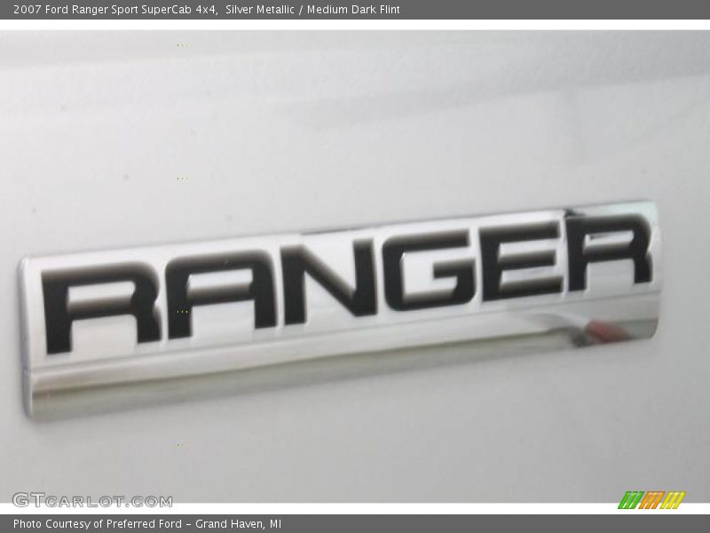 Silver Metallic / Medium Dark Flint 2007 Ford Ranger Sport SuperCab 4x4