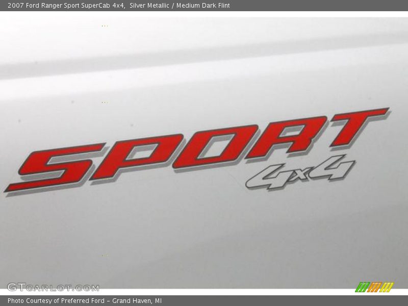 Silver Metallic / Medium Dark Flint 2007 Ford Ranger Sport SuperCab 4x4