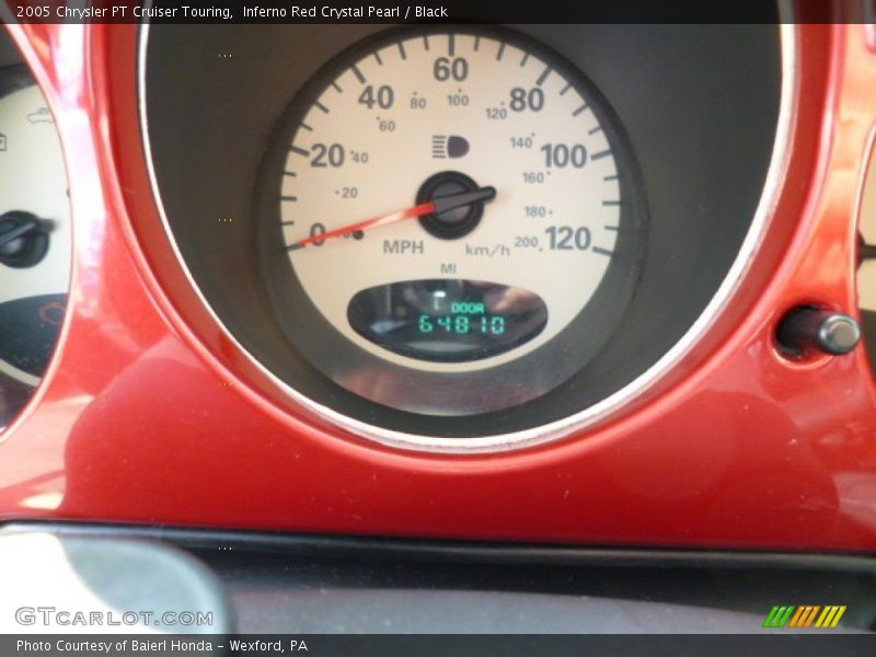 Inferno Red Crystal Pearl / Black 2005 Chrysler PT Cruiser Touring
