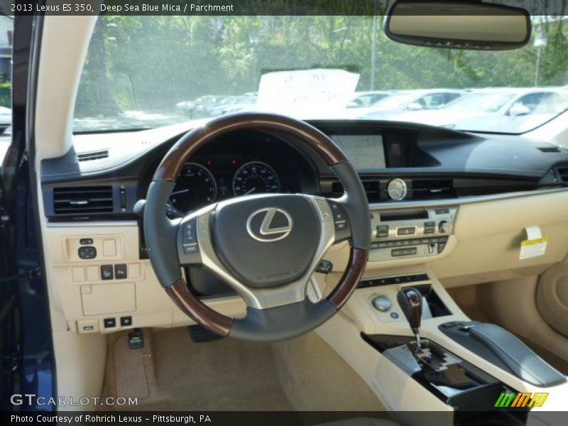 Deep Sea Blue Mica / Parchment 2013 Lexus ES 350