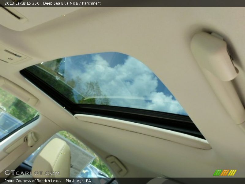 Deep Sea Blue Mica / Parchment 2013 Lexus ES 350
