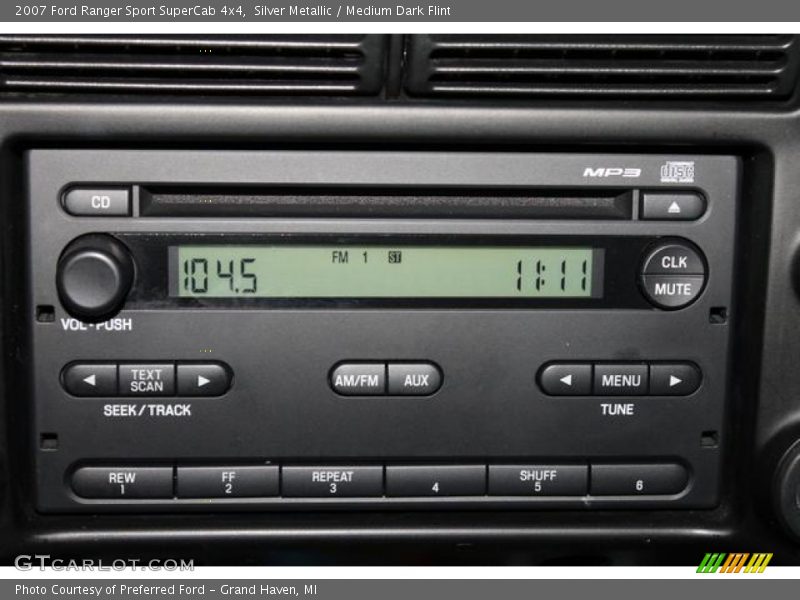 Audio System of 2007 Ranger Sport SuperCab 4x4
