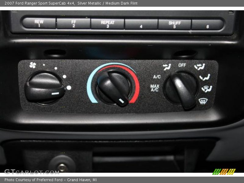 Controls of 2007 Ranger Sport SuperCab 4x4