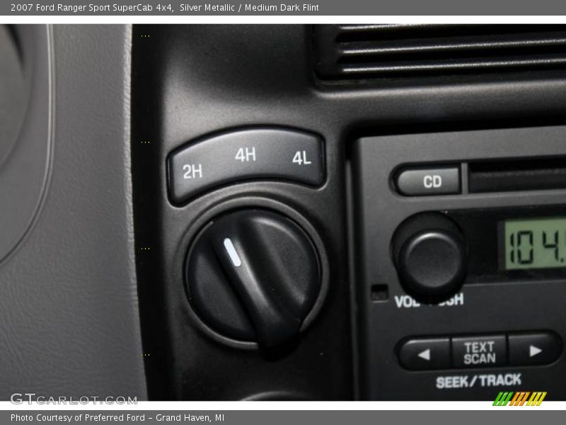 Controls of 2007 Ranger Sport SuperCab 4x4