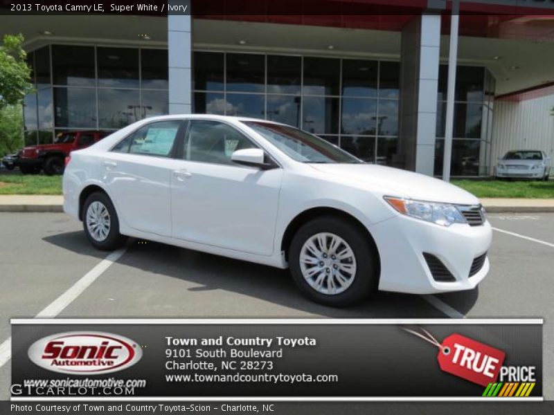 Super White / Ivory 2013 Toyota Camry LE