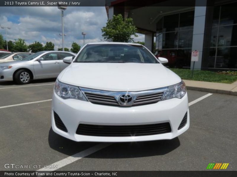 Super White / Ivory 2013 Toyota Camry LE