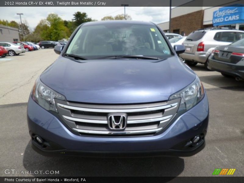 Twilight Blue Metallic / Gray 2012 Honda CR-V EX 4WD