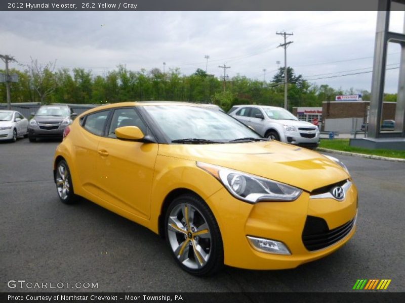 26.2 Yellow / Gray 2012 Hyundai Veloster