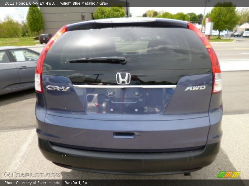 Twilight Blue Metallic / Gray 2012 Honda CR-V EX 4WD